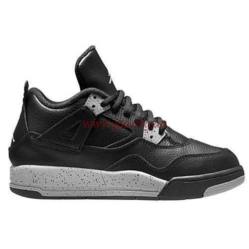 (Black/Tech Grey/Black) Jordan Retro 4 Boys' Preschool Australia Shoes - 07430003